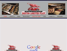 Tablet Screenshot of bostonlobsterfeast.com